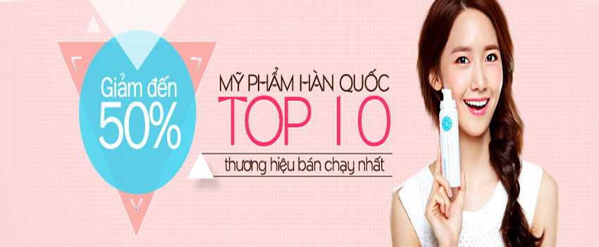 Top 10 my pham Han Quoc ban chay nhat