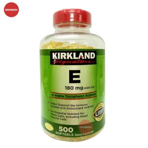 Viên uống đẹp da bổ sung Vitamin E 400 I.U Kirkland