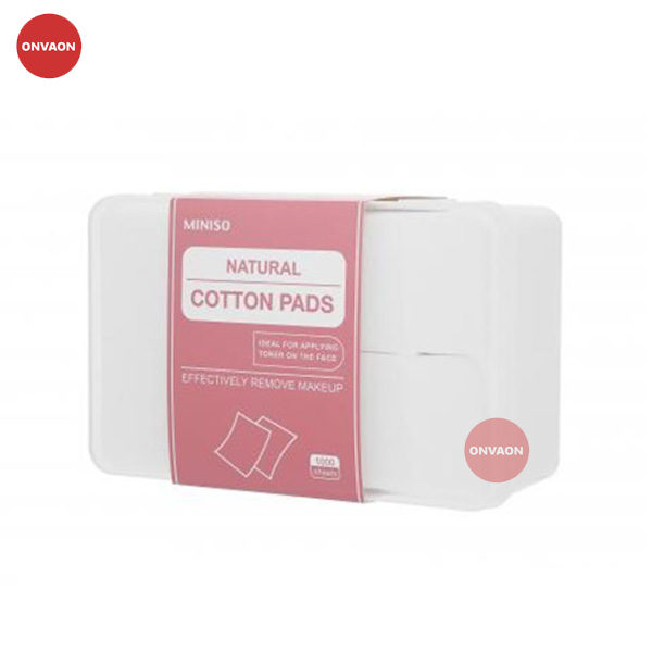 Bông tẩy trang Miniso Natural Cotton Pads 1000 miếng