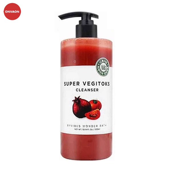 Sữa rửa mặt rau củ Super Vegitoks màu đỏ