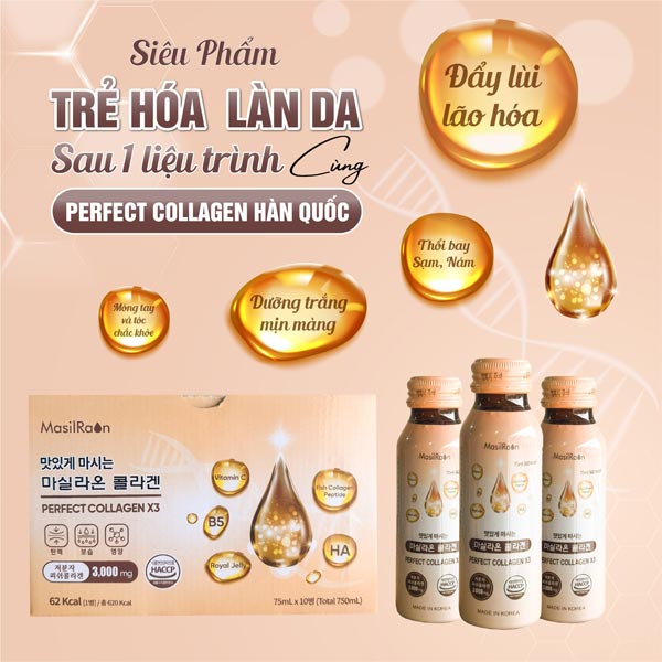 Nuoc uong Perfect Collagen X3 Han Quoc