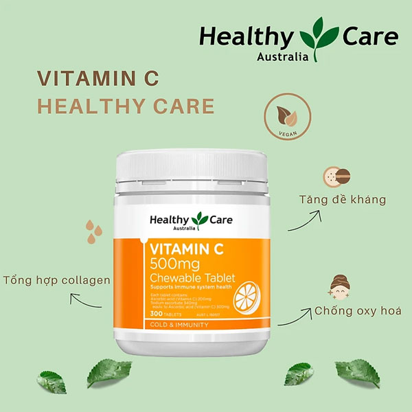 Viên Vitamin C Healthy Care cua Uc