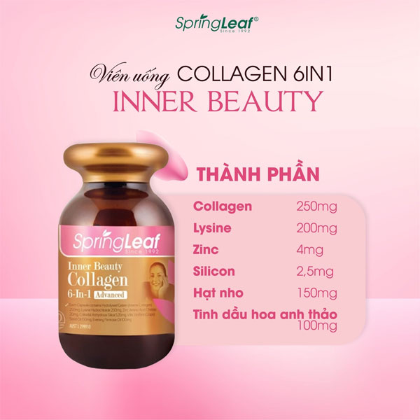 Vien uong Collagen 6-in-1 thanh phan